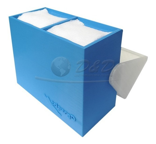 Dispenser De Gasa Trozada 5x5 - Doble Con Tapa Odontologia