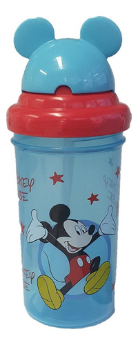 Vaso Entrenador Con Popote Disney 10oz/300ml 6m+ Color Azul