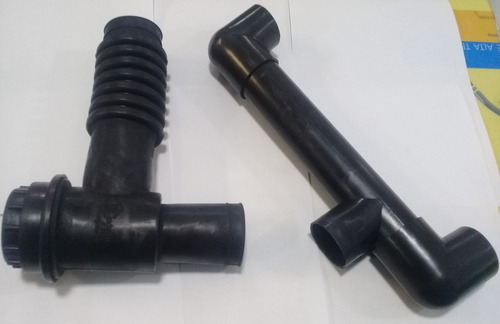 Imagen 4 de 6 de Sifon Cocina Doble Para Bacha Baldoni Standar Caucho Negro