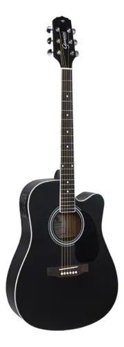 comprar Violão Eletroacústico Giannini Performance GDC-1 CEQ para destros satin black verniz fosco