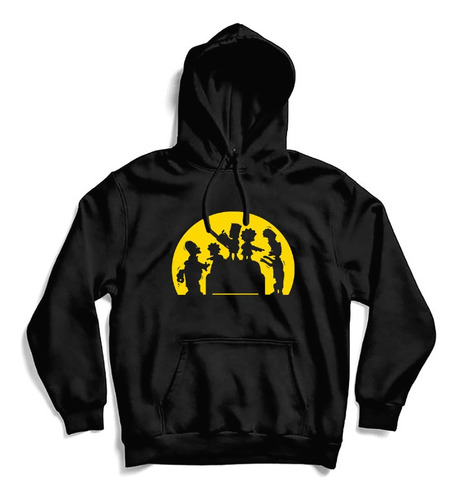 Buzo Los Simpson Logo Sombras Hoddie Serie Animada De Tv