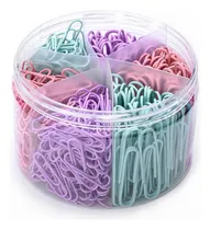 Comprar Clips De Papel De Color Macarron, 450 Clips De Papel De Vari