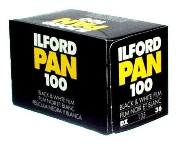 Rollo Ilford Pan Iso 100 36 Exp Película Blanco Y Negro