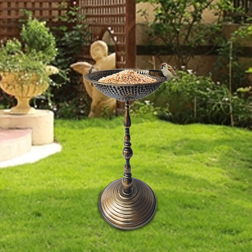 Comedero Para Pájaros Con Diseño De Base Redonda,