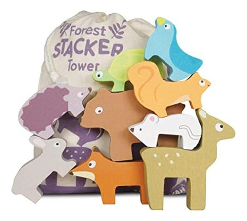 Le Toy Van Rompecabezas De Madera Petilou Forest Stacker