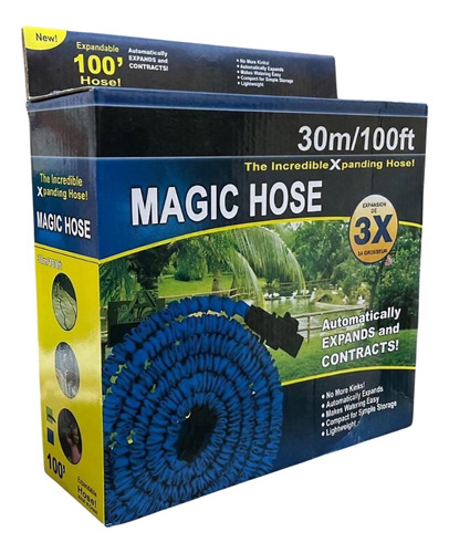 Manguera 30m Expandible Pistola Magic Hose Práctico Liviano