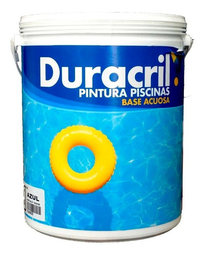 Pintura Piscina Pileta Duracril Premium 4 Lts Base Acuosa