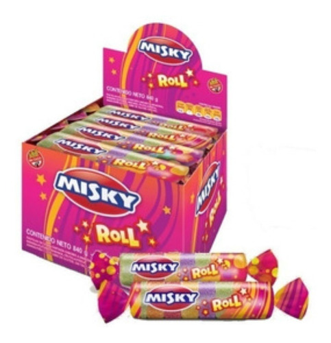 Gomitas Misky Rollo Surtido Tipo Mogul Caja De 12 Unidades