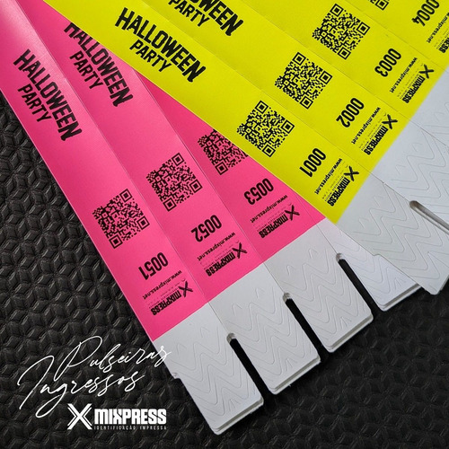 Imagem 5 de 6 de Pulseira Nylon Personalizada Festa Show Premium . 1000 Unids