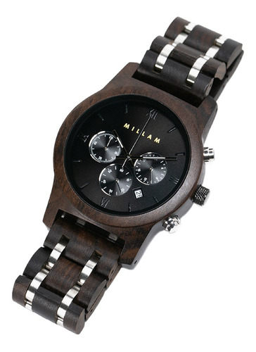 Reloj Bambu Madera Hombre Caballero Masculino Correa