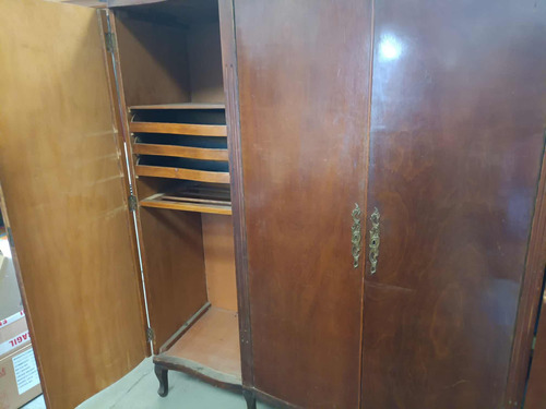 Antiguo Ropero Mueble Madera Francés Buen Estado Oportunidad