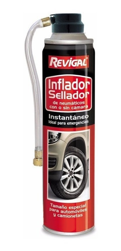 Inflador Sellador Revigal Ideal Auto 420cm3 Emergencia