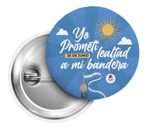 Pin Boton Prendedor Promesa Jura A La Bandera Pack X20