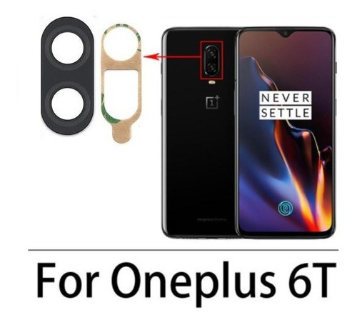 Lente Vidrio De Camara Luna Trasera Oneplus 6t Repuesto