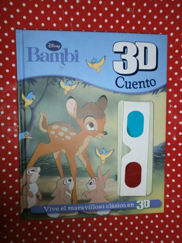 Bambi Cuento En 3d Disney Parragon Con Anteojos Impecable!!!