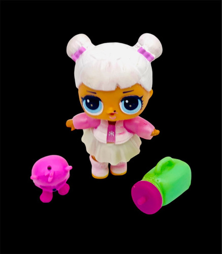Muñeca Mini Lol Suprise Original Tinz Con Gatito Y Termo (Usado)