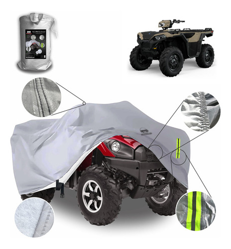 Funda Cubierta Lona Cubre Moto Para Polaris Sportsman 850
