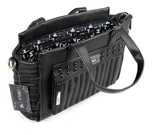 Carteras Mujer Cuero Sintetico Tachas Negras Lima