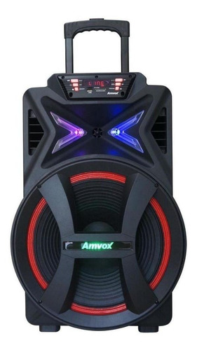 Caixa De Som Amplificada Amvox Aca 700 Pancadão Bluetooth