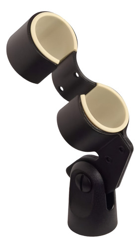 Soporte De Micrófonos Dual A26m Shure Color Negro