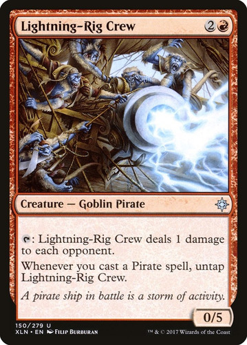 Cartas Magic Lightning-rig Crew Ixalan Mtg Bsas