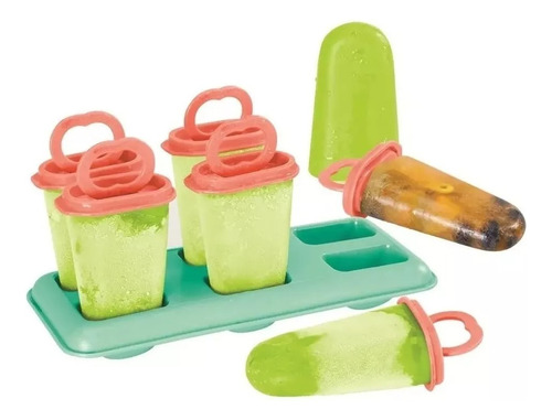 Tupperware Molde Para Heladitos Set X 6 Con Bandeja Original