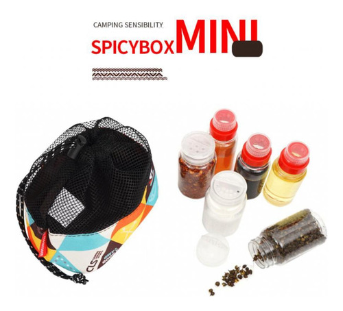 6pcscondiment Jar Picnic Bottle Mezclado Mezclado Mezclado