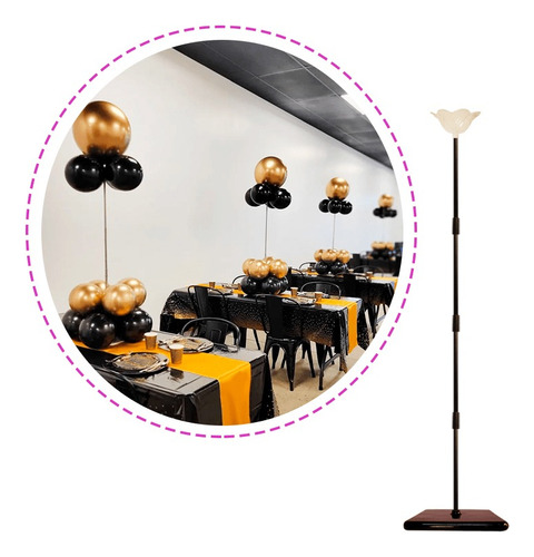 Soporte De Globos De 160 Mts Para Globos De 7 Variilas