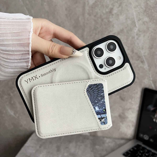 Funda De Piel Sintética Magsafe 2 En 1 Para iPhone 11 12 13 14 15 16 Pro Max 14plus 15plus 16plus