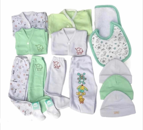 Combo  De Prendas De Bebe Ajuar Nacimiento . 15 Prendas