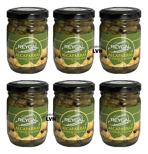 Alcaparras En Vinagre Y Sal Reygal 50 Gr - Pack 6 Unidades