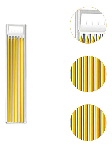 2 X 6x Carpenter Pencil Refills, Substituição De Amarelo