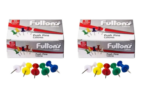 Push Pins Fultons 50 Un X2 Un