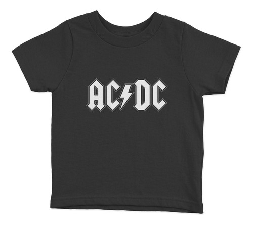 Polera Niños Ac/dc Lines Musica 100% Algodón Wiwi