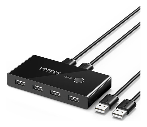 Ugreen Hub Kvm Switch Usb 2.0 2 Pcs Usando 1 Teclado/mouse 30767