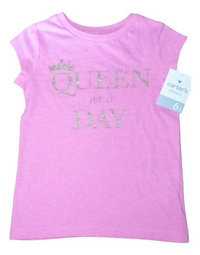 Franela Niñas Carters Reina Queen For A Day T-6 