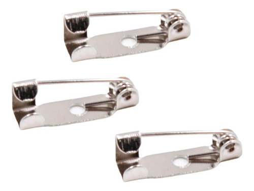 Base De Broche 15mm Retangular P/ Colagem - Kit C/ 950 Peças