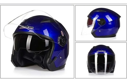 Casco Moto Jiekai Abierto Cara Carreras Equitación Vendimia