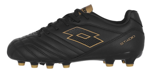 Zapatilla Fútbol Lotto Stadio 705 Fg Joven Black/platinum