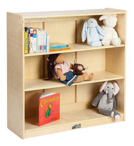 Ecr4kids Abedul Librería Con Estantes Ajustables, Madera Est