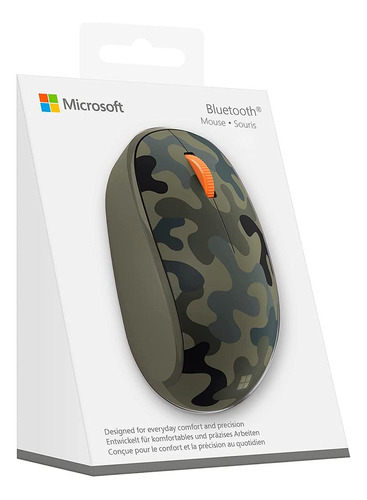 Mouse Microsoft Inalambrico Bluetooth 5.0 2.4 Ghz Camo Verde