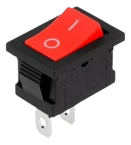 5 Piezas Interruptor On Off Rojo Mini Switch Boton Apagador