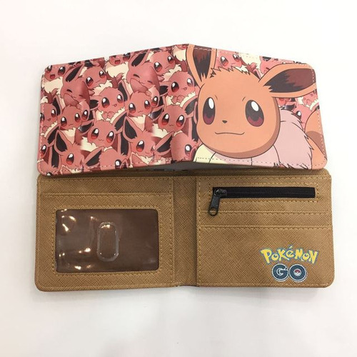 Cartera De Pokémon Para Hombre, Billetera Larga De8