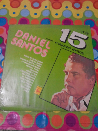 Daniel Santos Lp Mis 15 Mejores Éxitos 1982 R