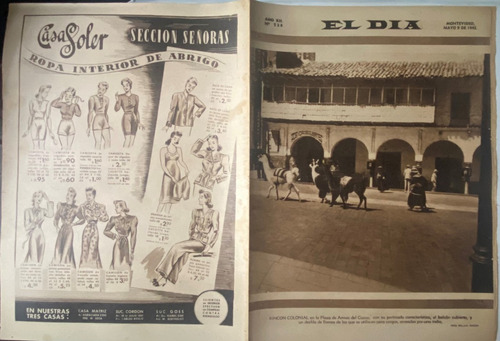 Antiguo El Día N° 538 1943 Museo Nal. J. Manuel Blanes 3pb8
