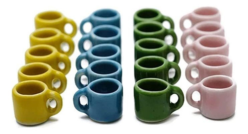 1 Shop For You No21 - Juego De 20 Tazas De Café De Color