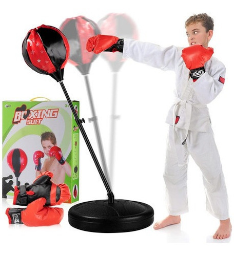 Kit De Juego De Boxeo Guantes Y Base Deportivo Niños