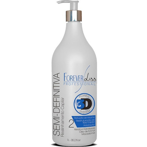 Forever Liss Pro Escova Semi-definitiva - Realinhamento 1 L