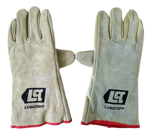 Imagen 2 de 7 de Guantes Para Soldador De Kevlar Comun Marca Lusqtoff