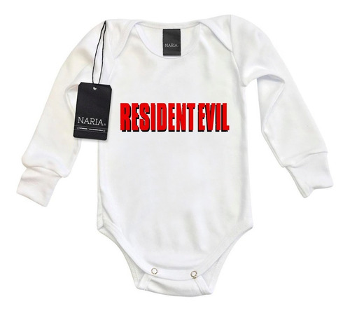 Body Bebe Manga Larga Resident Evil Dibujo Art Logo - Vjre7